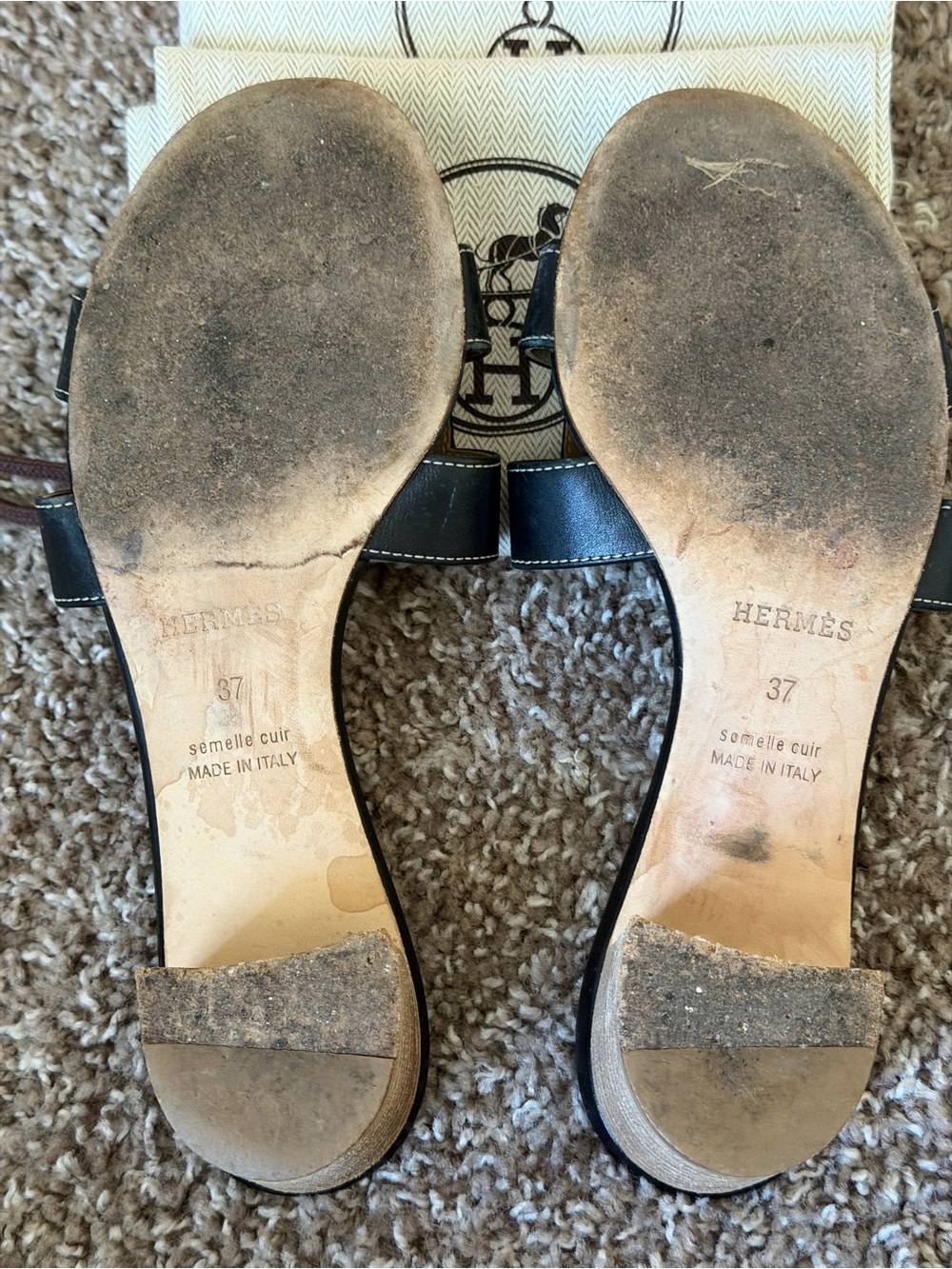Hermes Oasis Sandal Black - Picture 3 of 6